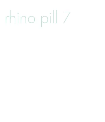 rhino pill 7