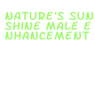 nature's sunshine male enhancement