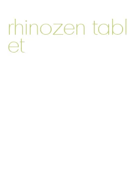 rhinozen tablet