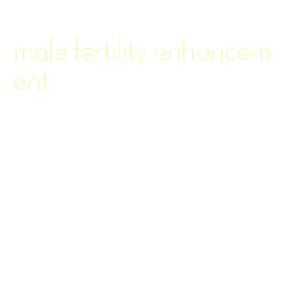 male fertility enhancement