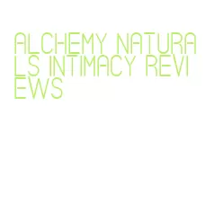 alchemy naturals intimacy reviews