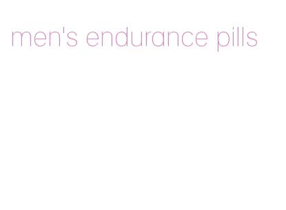 men's endurance pills