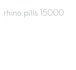 rhino pills 15000