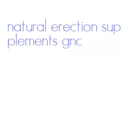 natural erection supplements gnc