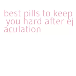 best pills to keep you hard after ejaculation