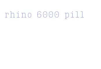 rhino 6000 pill