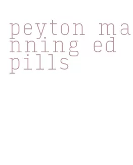 peyton manning ed pills
