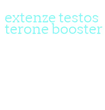 extenze testosterone booster